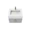 Castello Usa Nile 24-inch Gray Vanity Set with White Top and Gold Handles CB-MC-24G-GLD-2053-WH - alternate 5